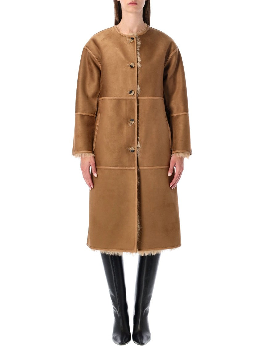 Urbancode Long Coat Faux Fur Reversible