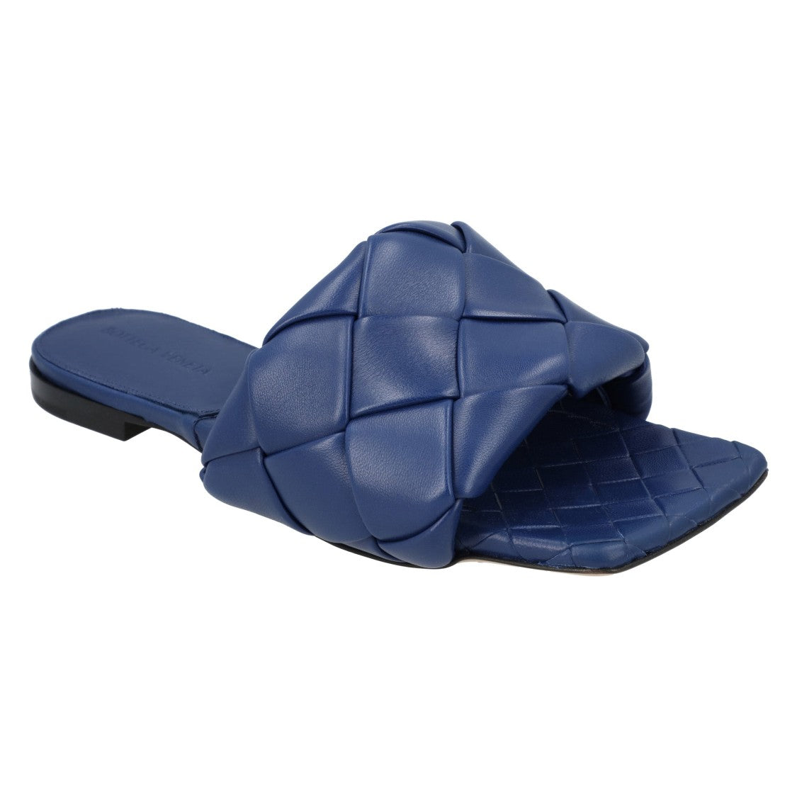 Bottega Veneta Lido Flat Sandal Blue