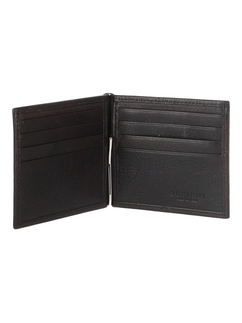 Claudio Orciani Lagoon Textured Leather Money Clip Wallet