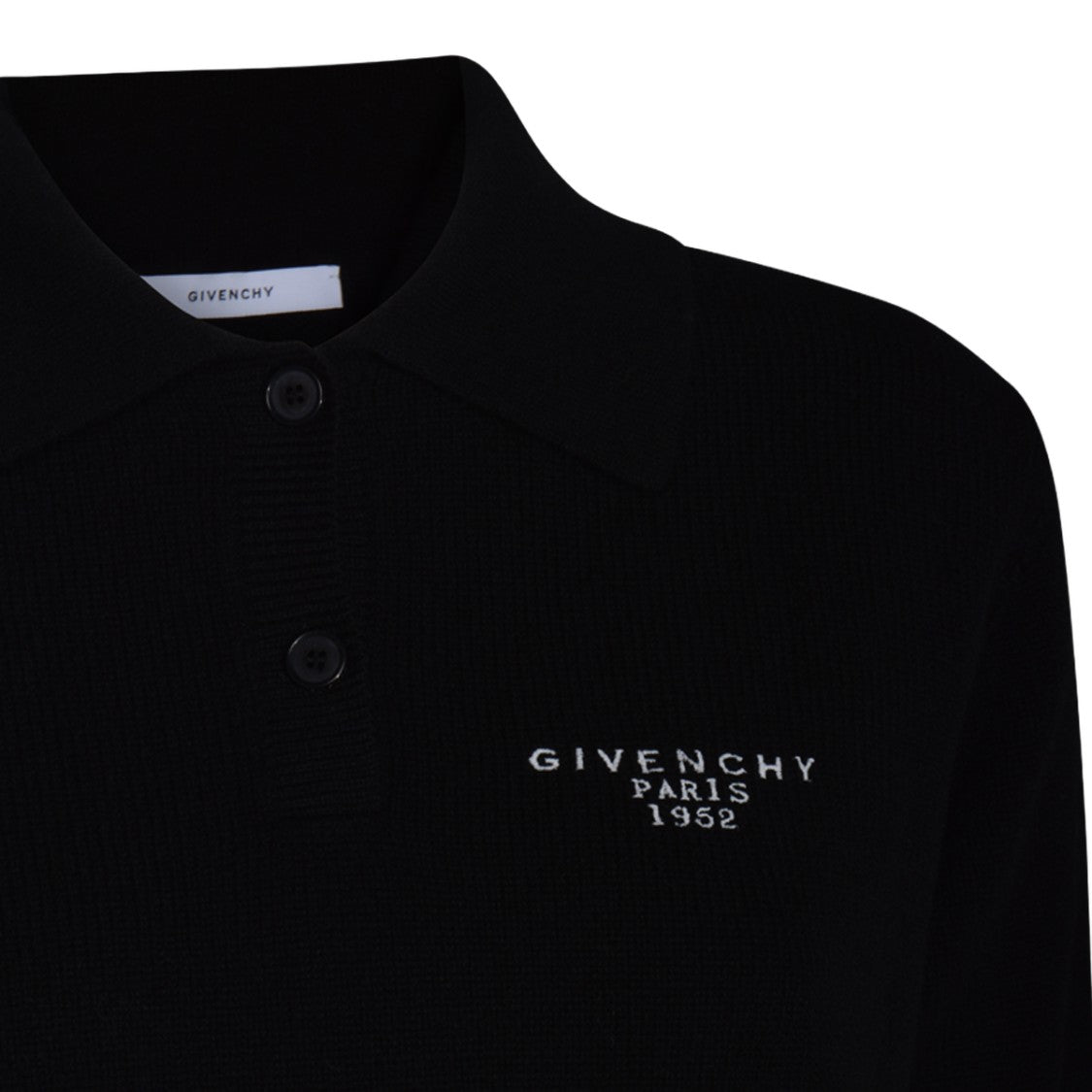 Givenchy Short-Sleeved Knit Top With Classic Polo Collar