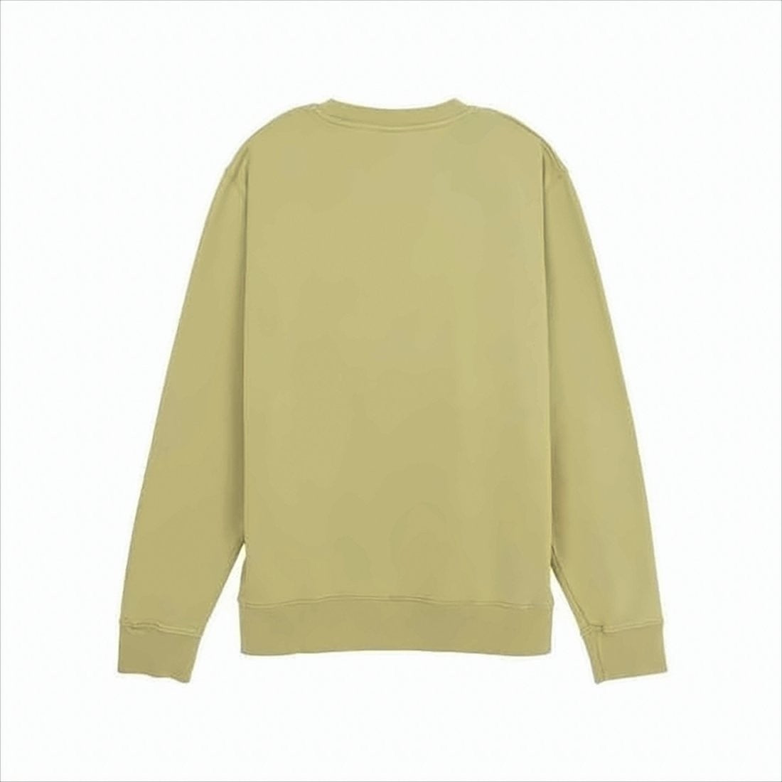 Maison Kitsuné Long-Sleeve Crewneck Sweatshirt In Muted Olive Green