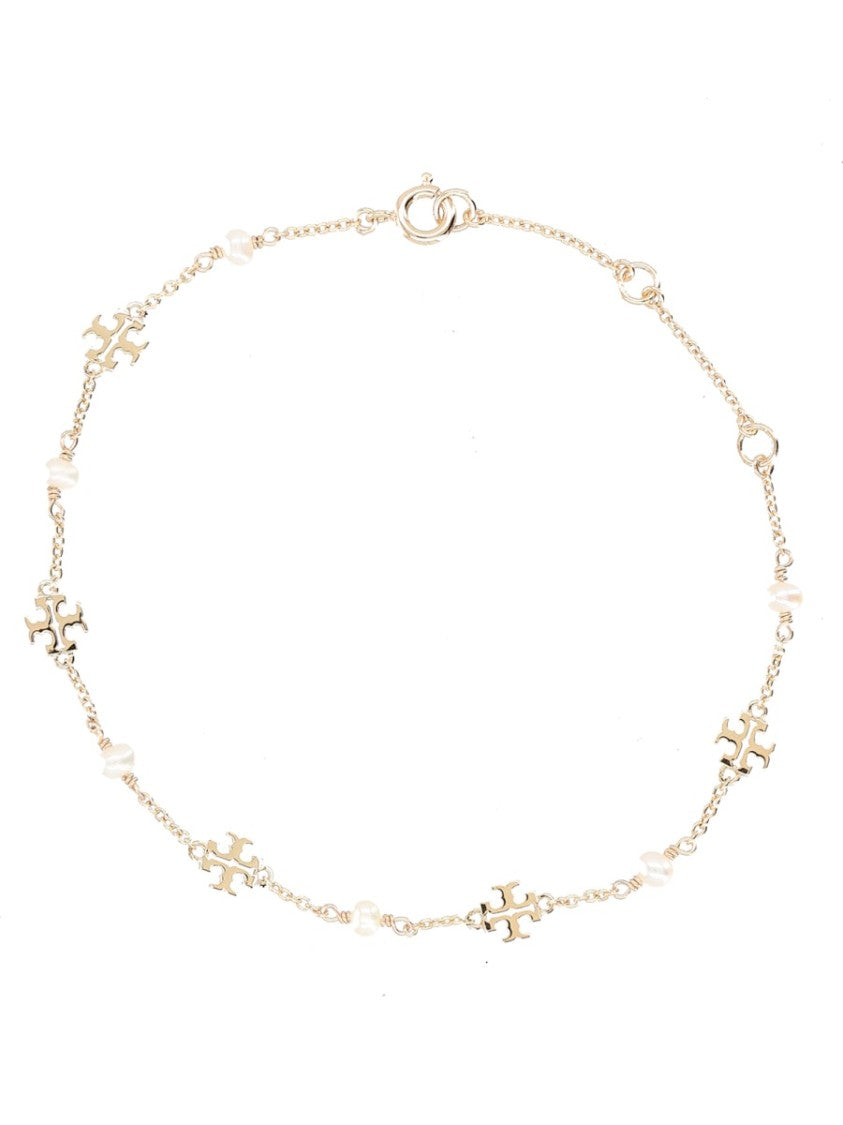 Tory Burch Moondance Brass Cultured Pearl Bracelet