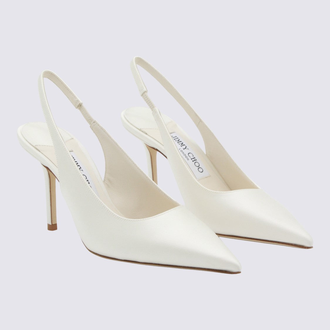 Jimmy Choo Pointed-Toe Slingback Heels With Slim Stiletto