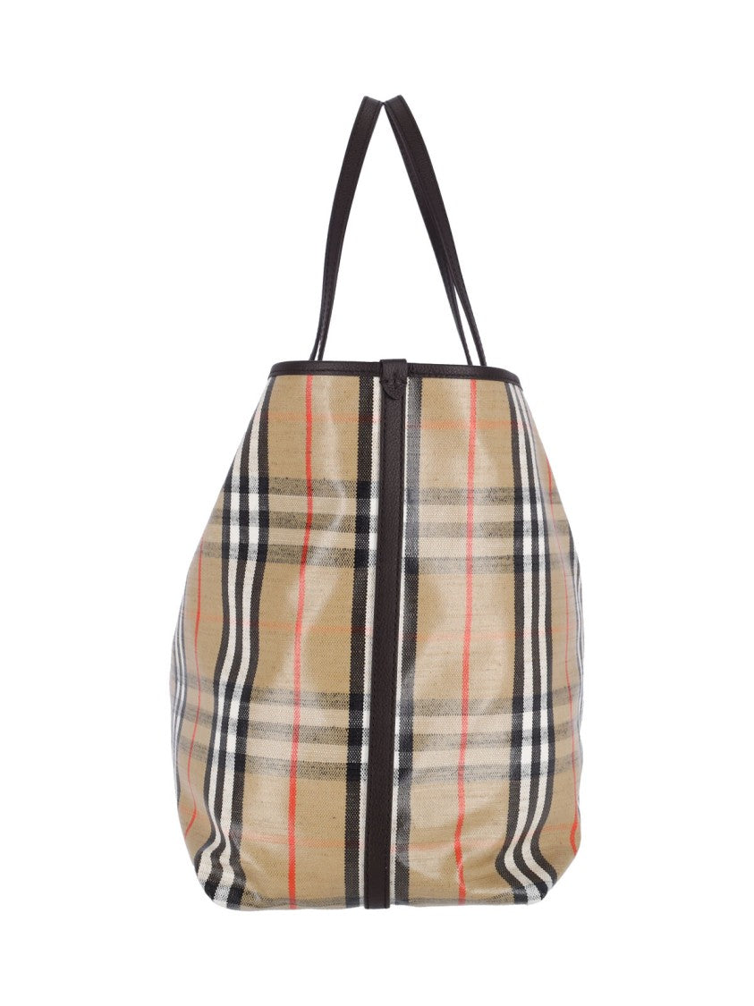 Burberry "Highlands" Large Tote Bag Beige