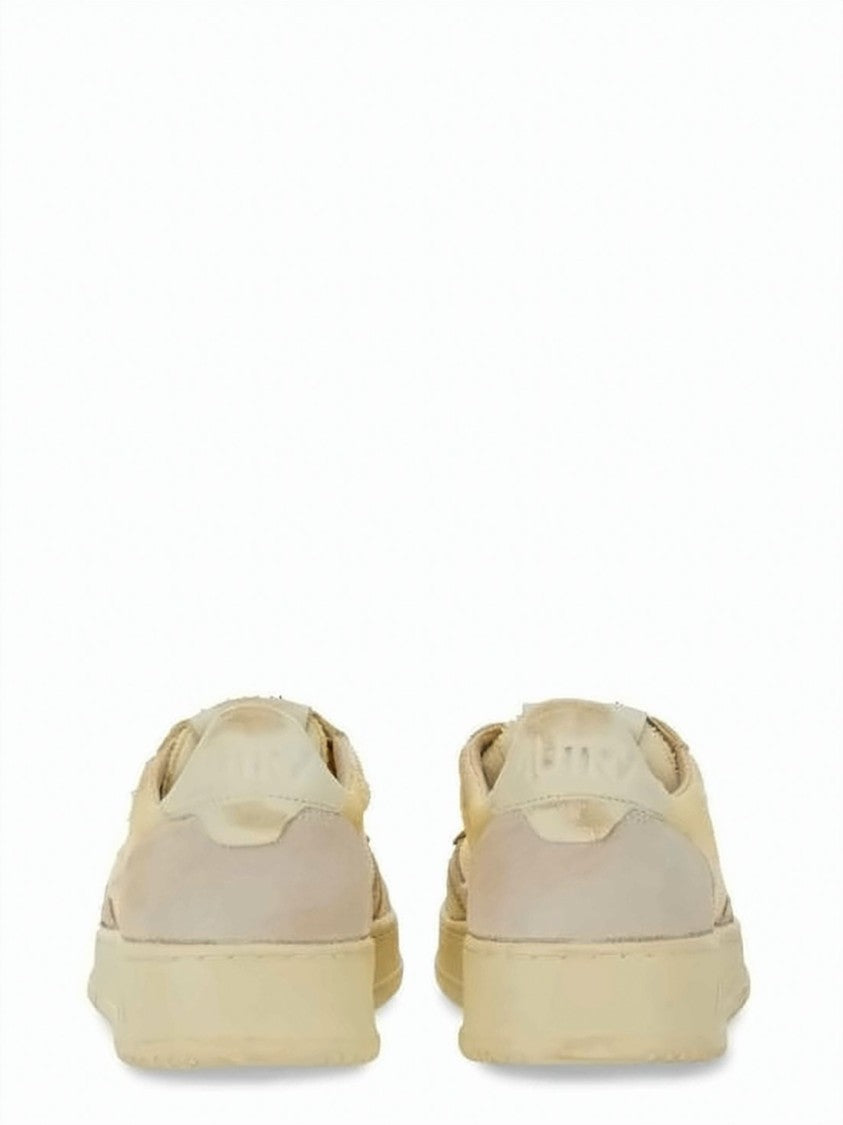 Autry Vintage-Inspired Low-Top Sneakers With Leather And Mesh