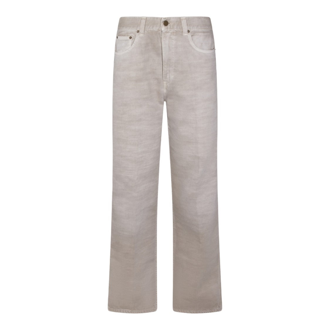 Haikure Straight-Cut Blue Jeans With Five-Pocket Design