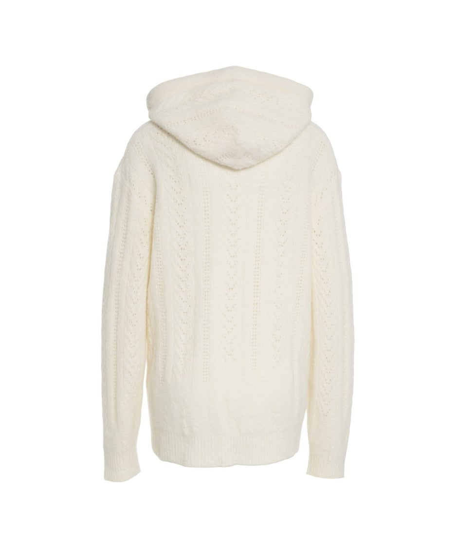 Atomo Factory Textured Knit Wool Hooded Sweater