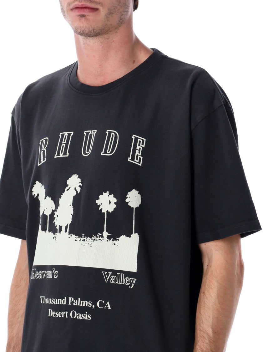 Rhude Thousand Palms Cotton Graphic T-Shirt