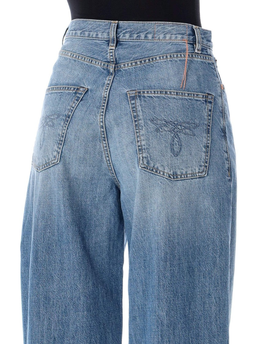 Fortela High-Waisted Five-Pocket Super Baggy Jeans