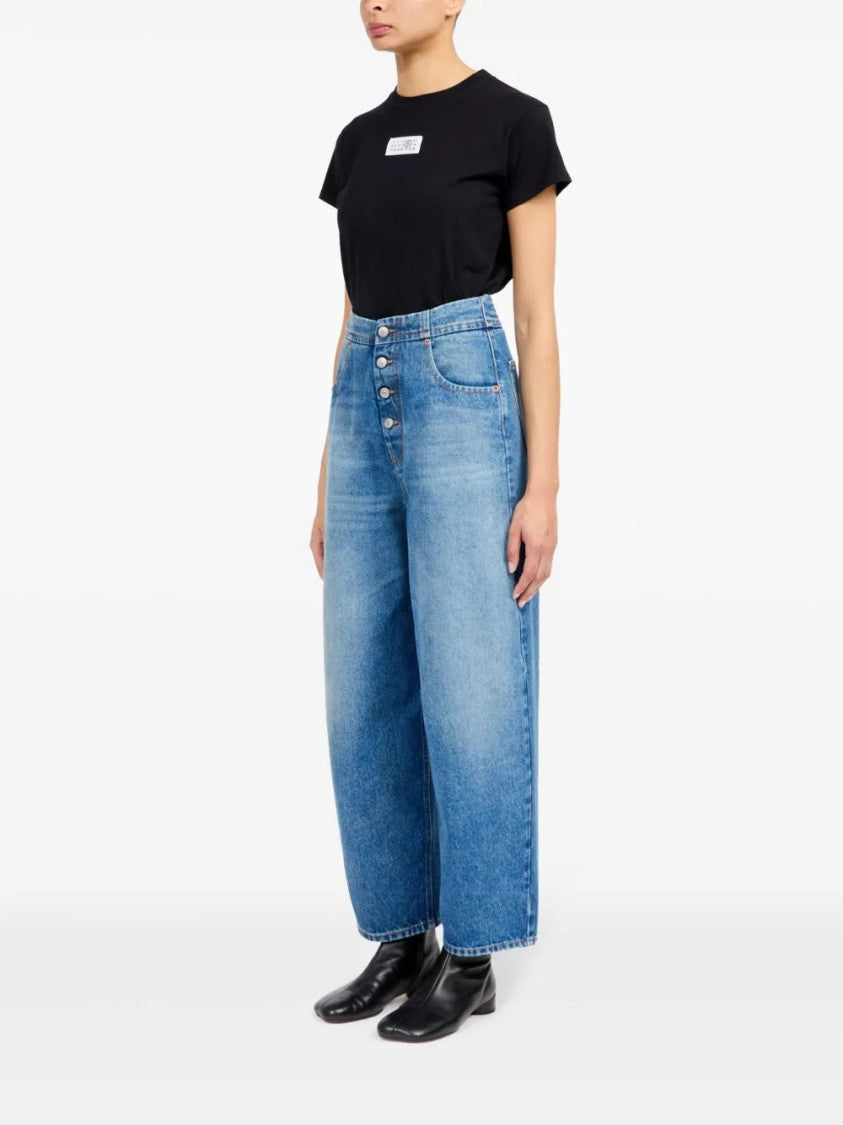 Mm6 By Maison Margiela Button-Up Straight Jeans
