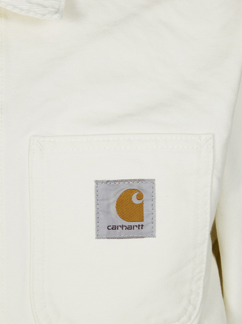 Carhartt Wip White Michigan Snap-Closure Cotton Jacket