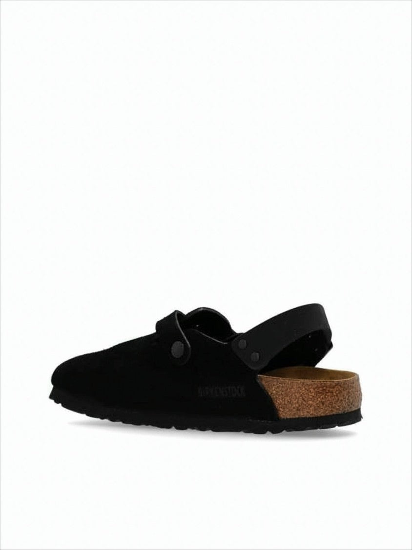 Birkenstock Closed-Toe Suede Sandals With Adjustable Strap