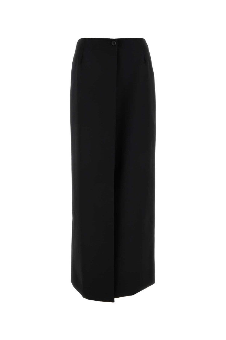 Givenchy Black Wool Blend Skirt