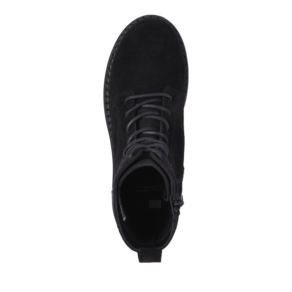 Tommy Jeans Black Suede Urban Lace-Up Boots