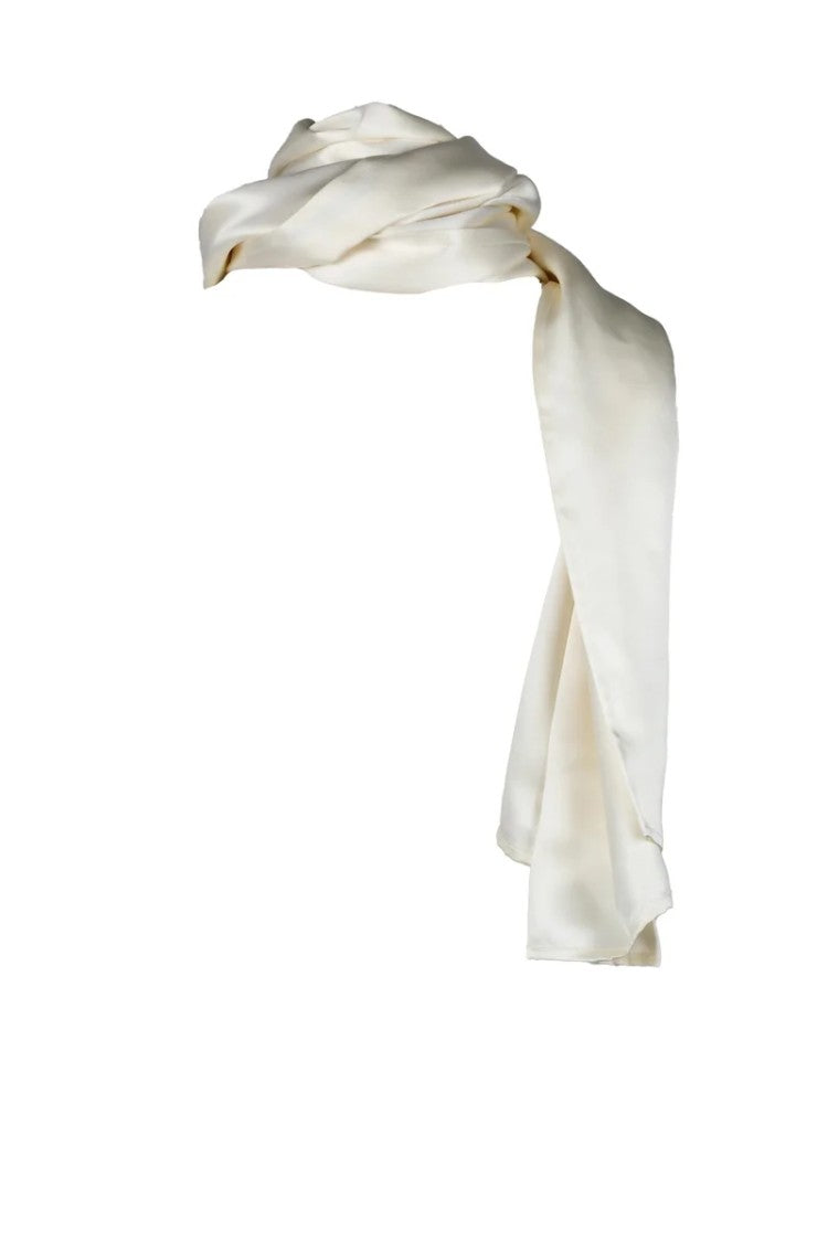 Magda Butrym Silk Stole - Cream