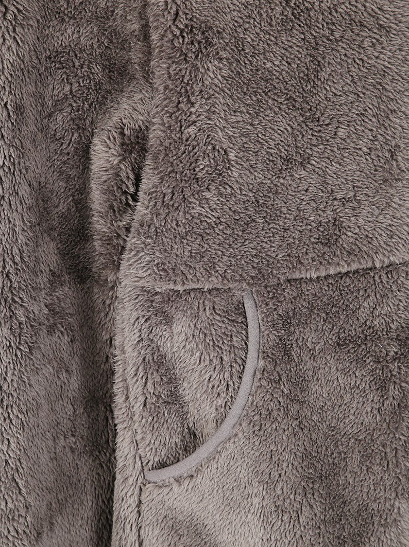 Hiking Patrol Plush Fleece Jacket With High Collar And Kangaroo Pocket