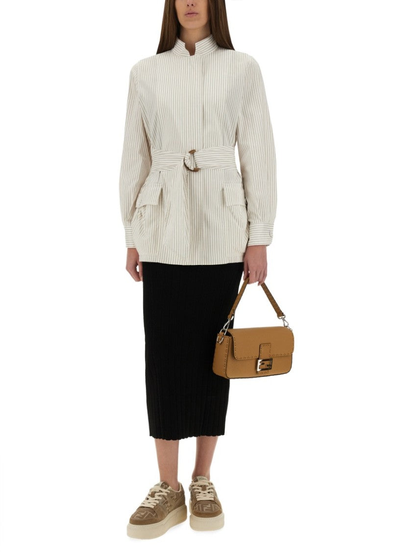 Fendi Structured Cotton And Silk Blouson