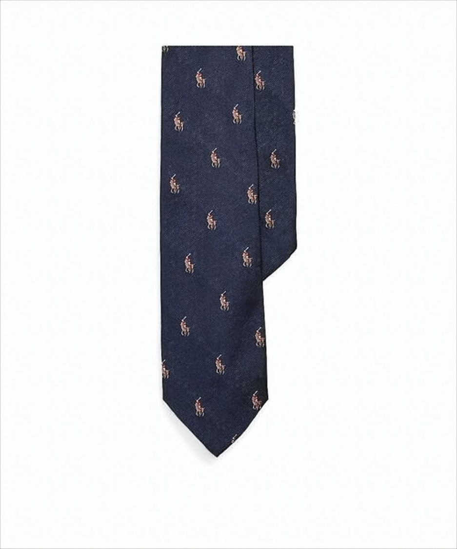Polo Ralph Lauren Silk Necktie With Subtle Diagonal Texture