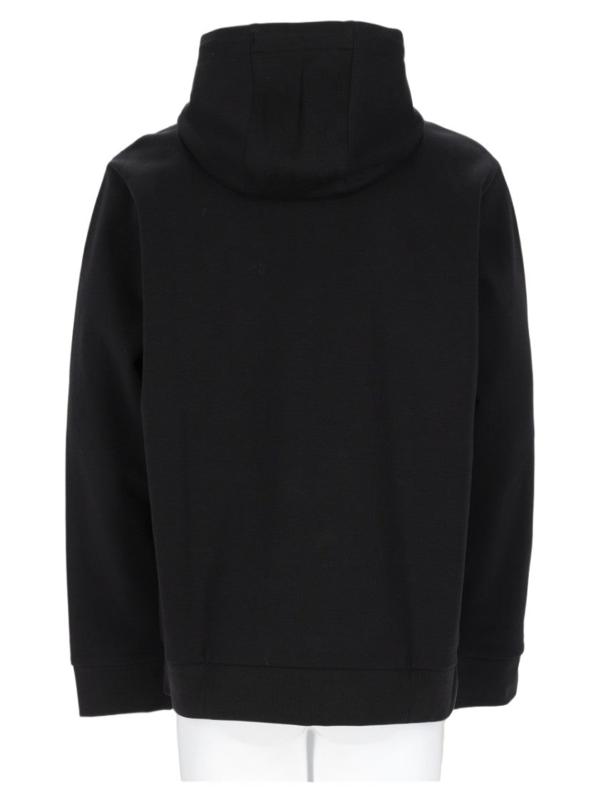 Boss Black Zip-Up Cotton-Blend Hoodie