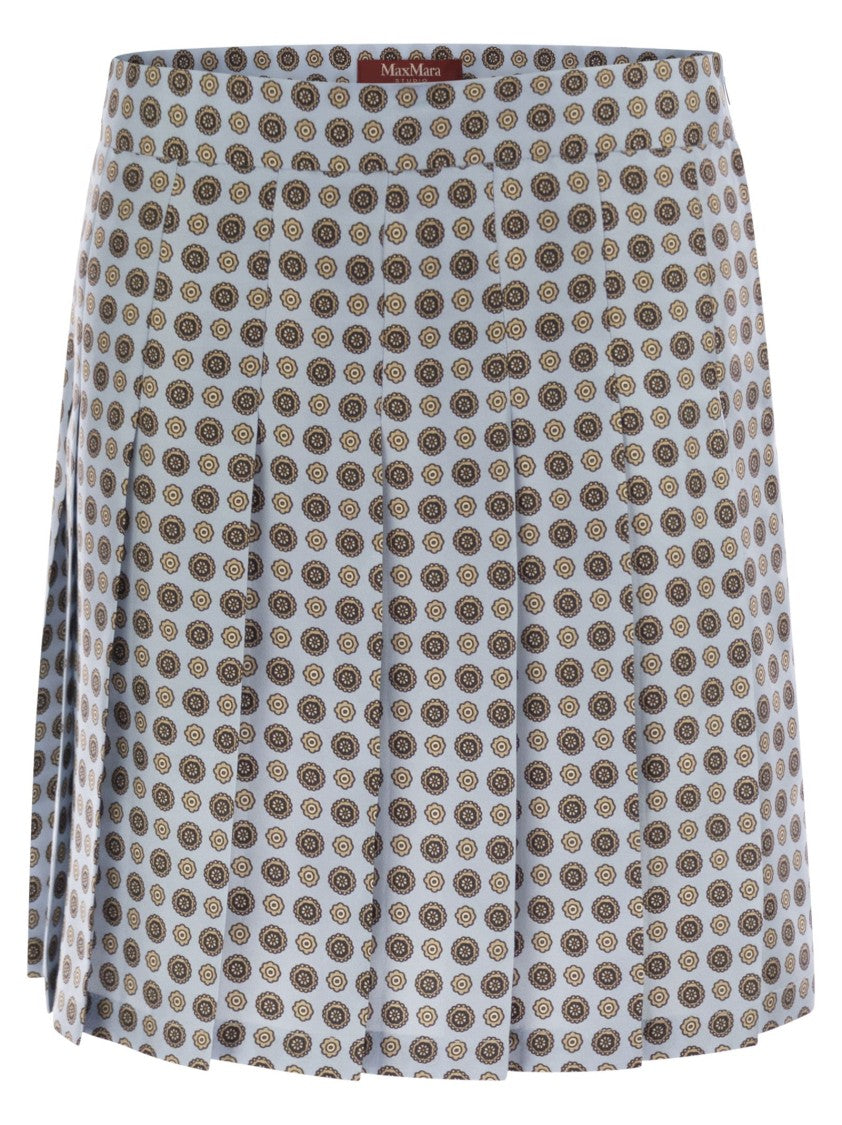 Max Mara Madison - Pleated Silk Skirt