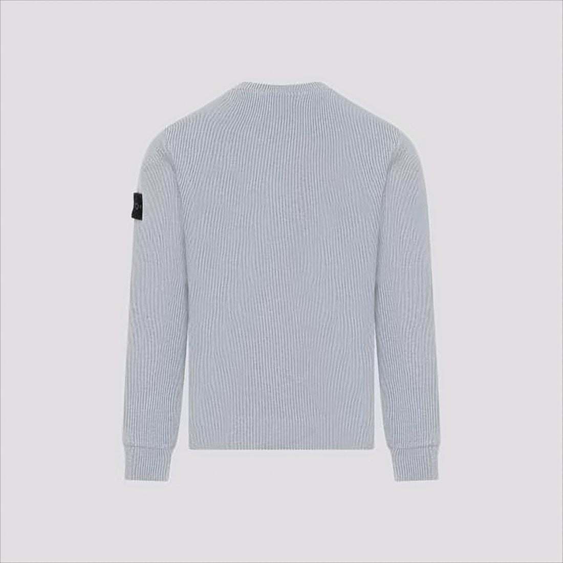 Stone Island Finely Ribbed Turtleneck Sweater With Signature Patch