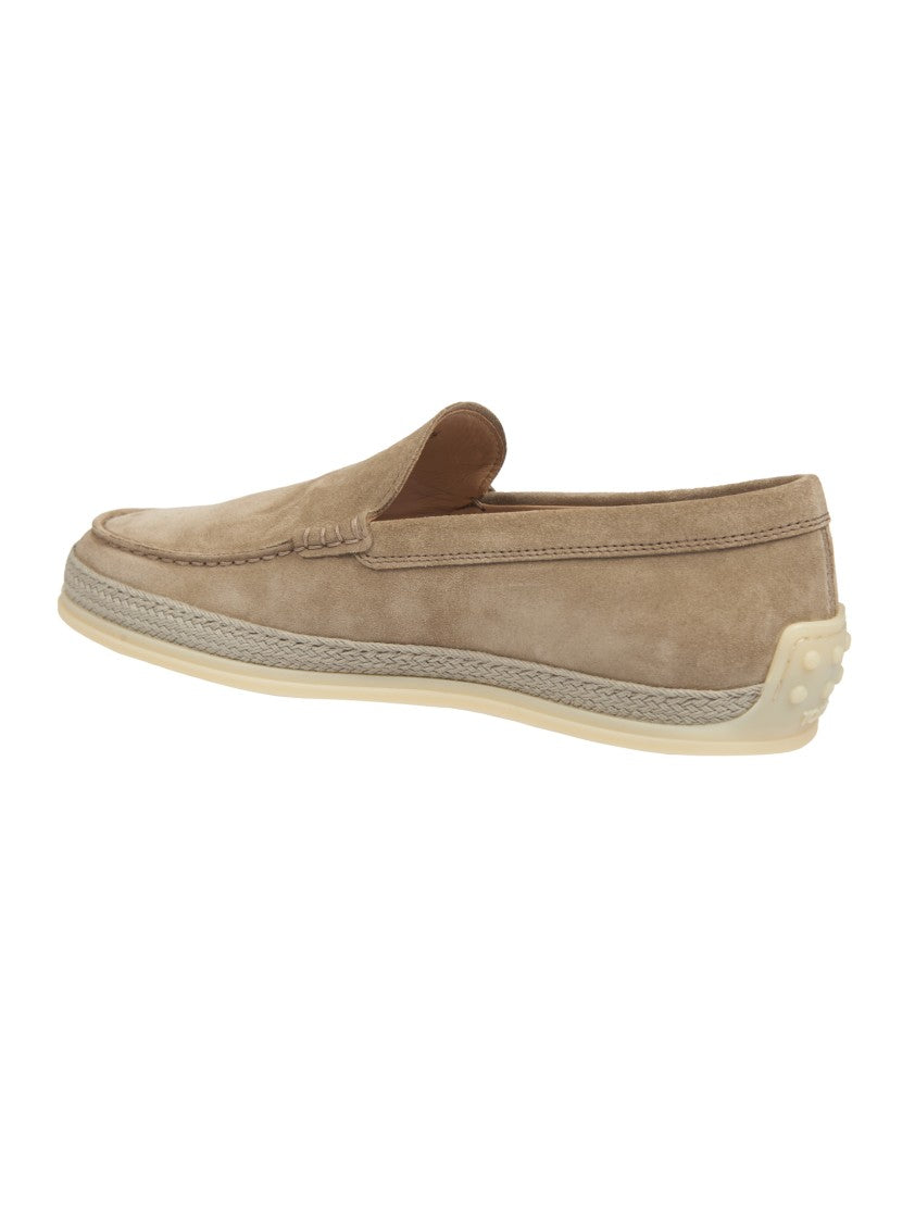 Tod's Beige Suede Slipper