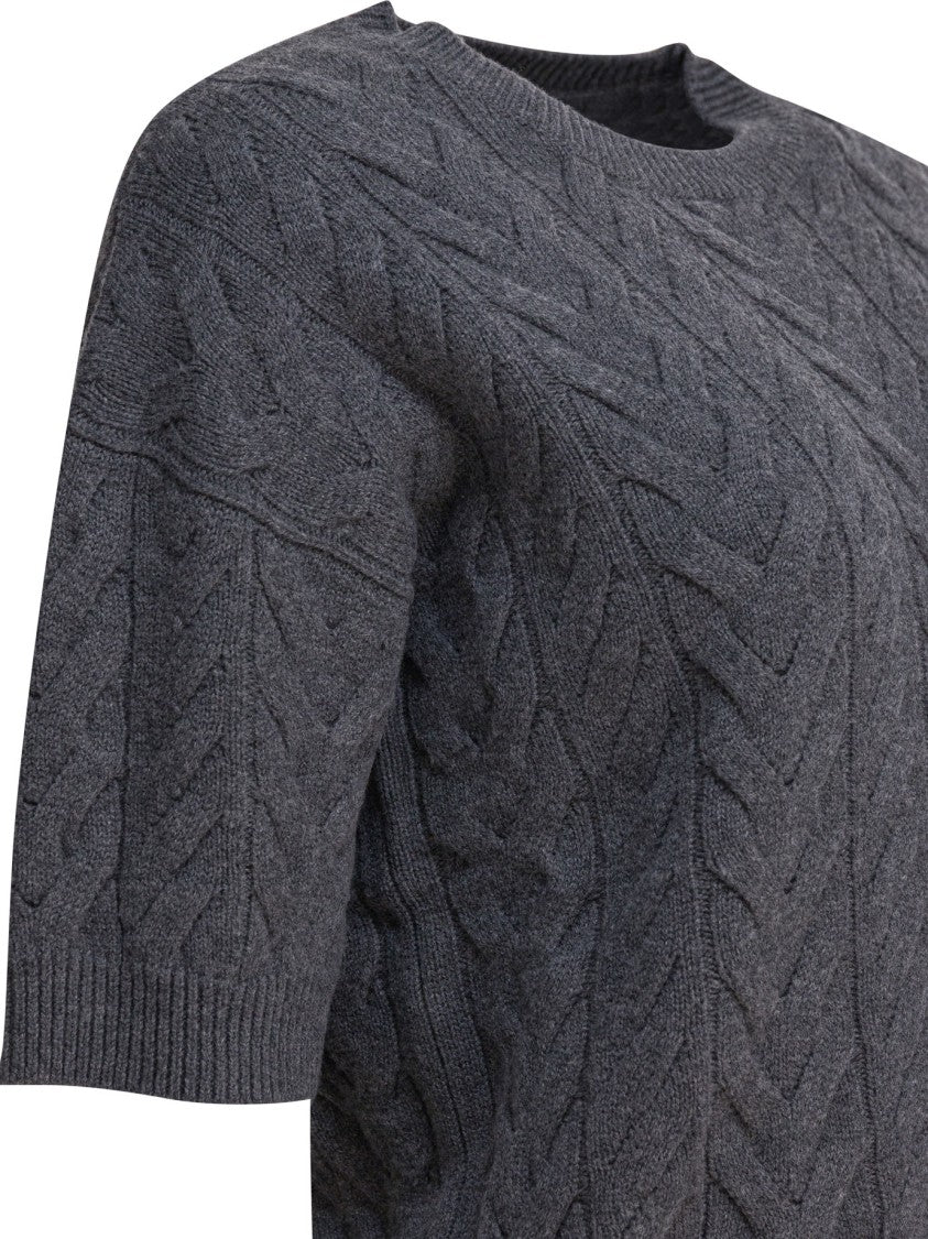 Max Mara Textured Cable Knit Sweater