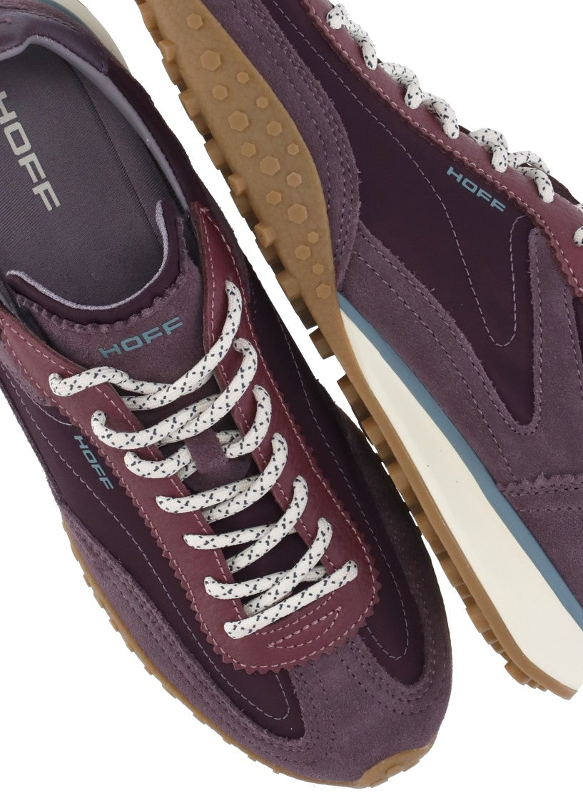 Hoff Purple Multi-Shade Suede-Fabric Sneakers