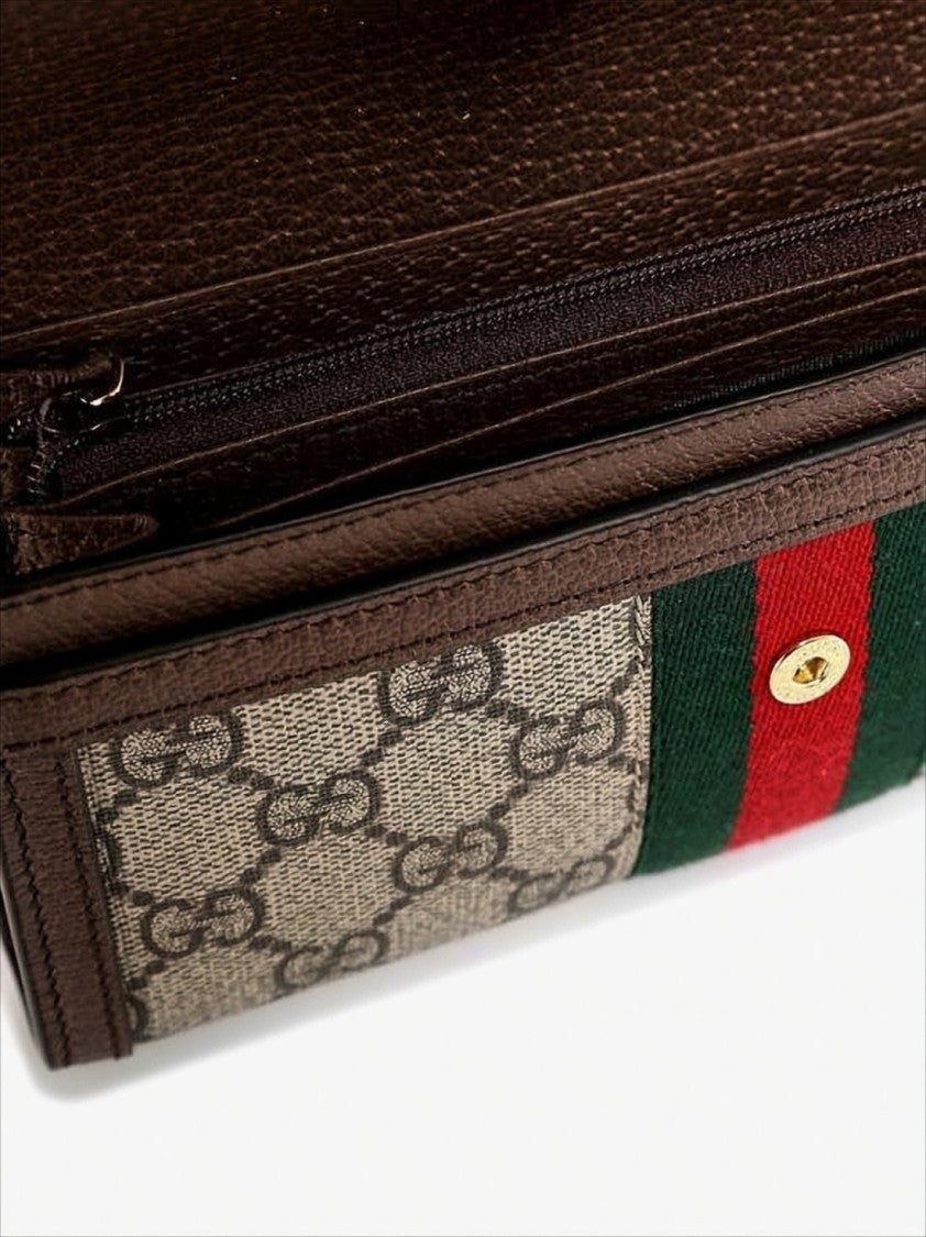 Gucci  Ophidia Gg Supreme Long Wallet