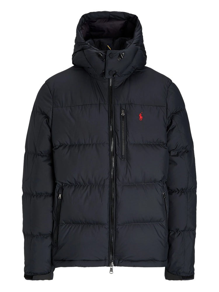 Polo Ralph Lauren Black Quilted Hooded Polyester Down Jacket