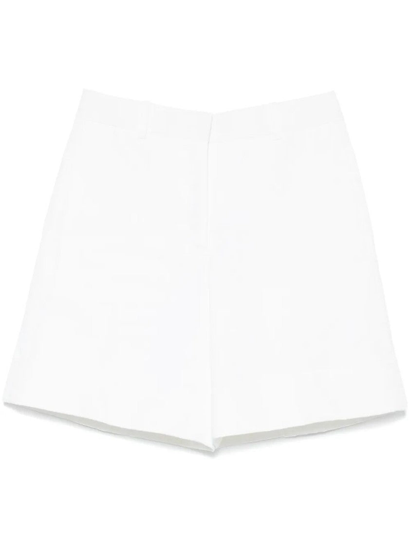 Jil Sander Tailored Linen Shorts With Design
