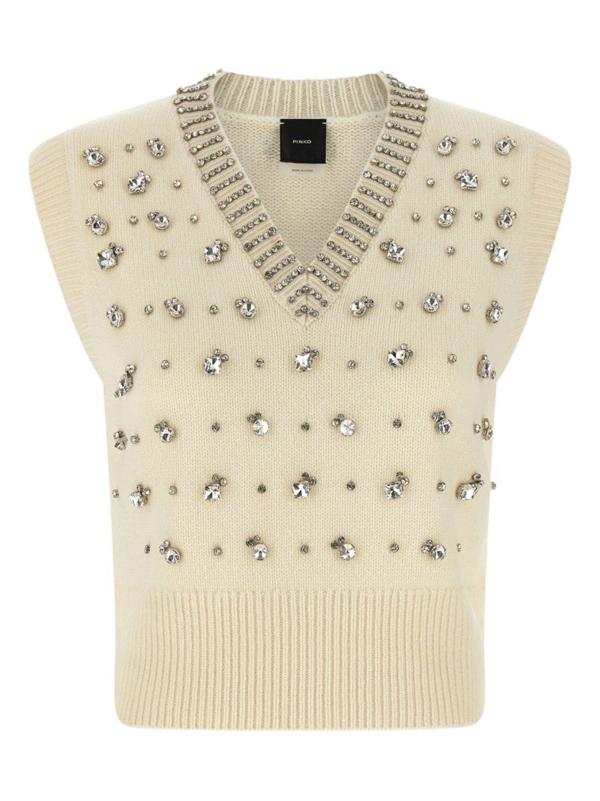 Pinko Sleeveless Wool Blend Top