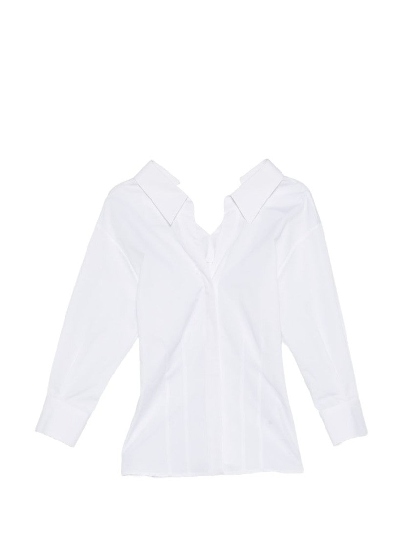 Givenchy Structured Deep V-Neck Shirt