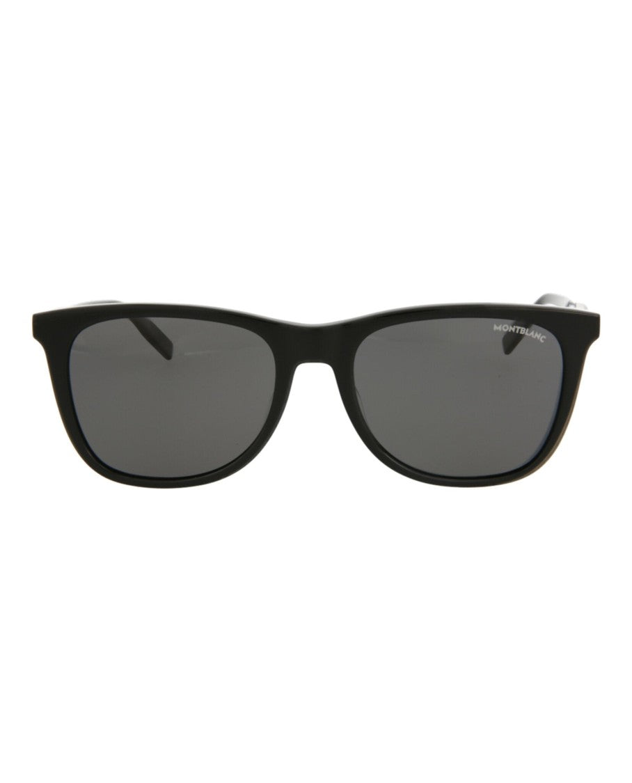 Montblanc Square-Frame Acetate Sunglasses With Polarized Lenses