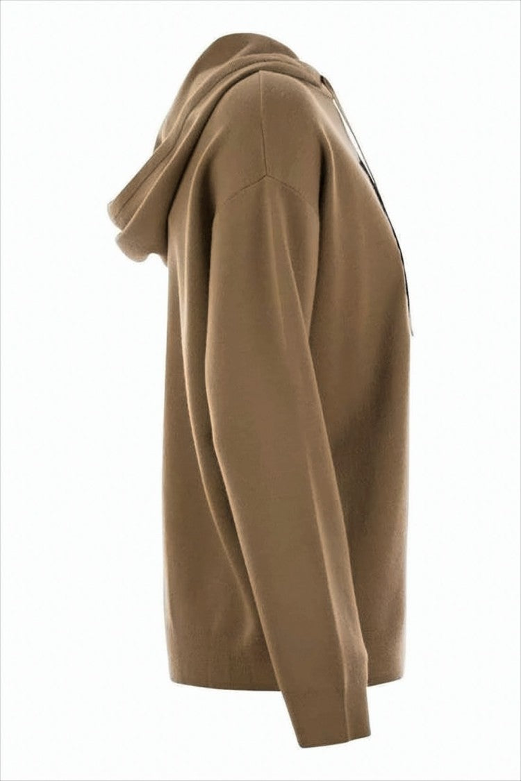 Max Mara Relaxed Fit Wool Sweater With Hood