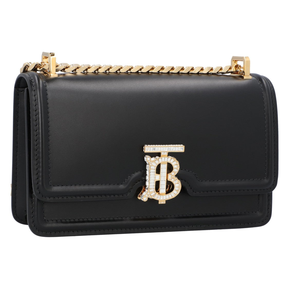 Burberry Tb Embellished Foldover Shoulder Bag
