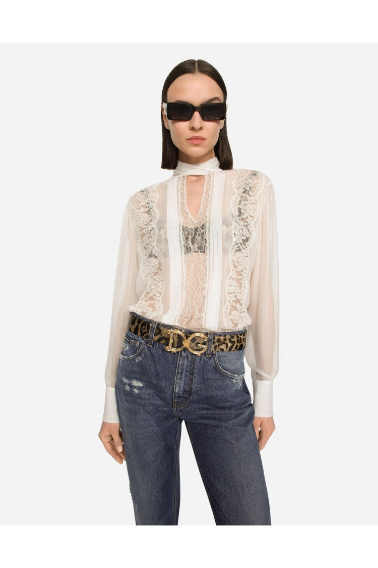 Dolce & Gabbana Multicolor Dg Logo Buckle Leopard Print Leather Belt