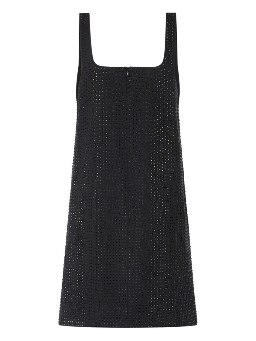 Pinko Sleeveless Mini Dress With Subtle Perforation Detail