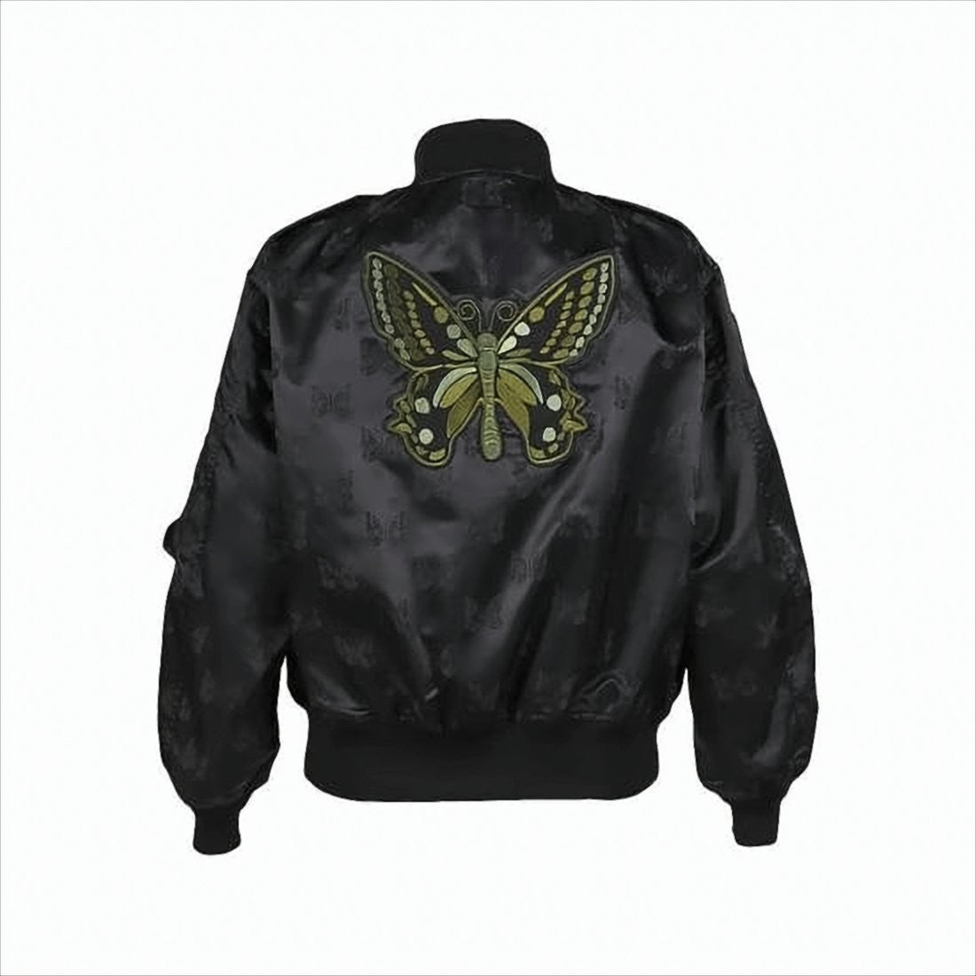 Needles Nylon Bomber Jacket With Detailed Embroidery