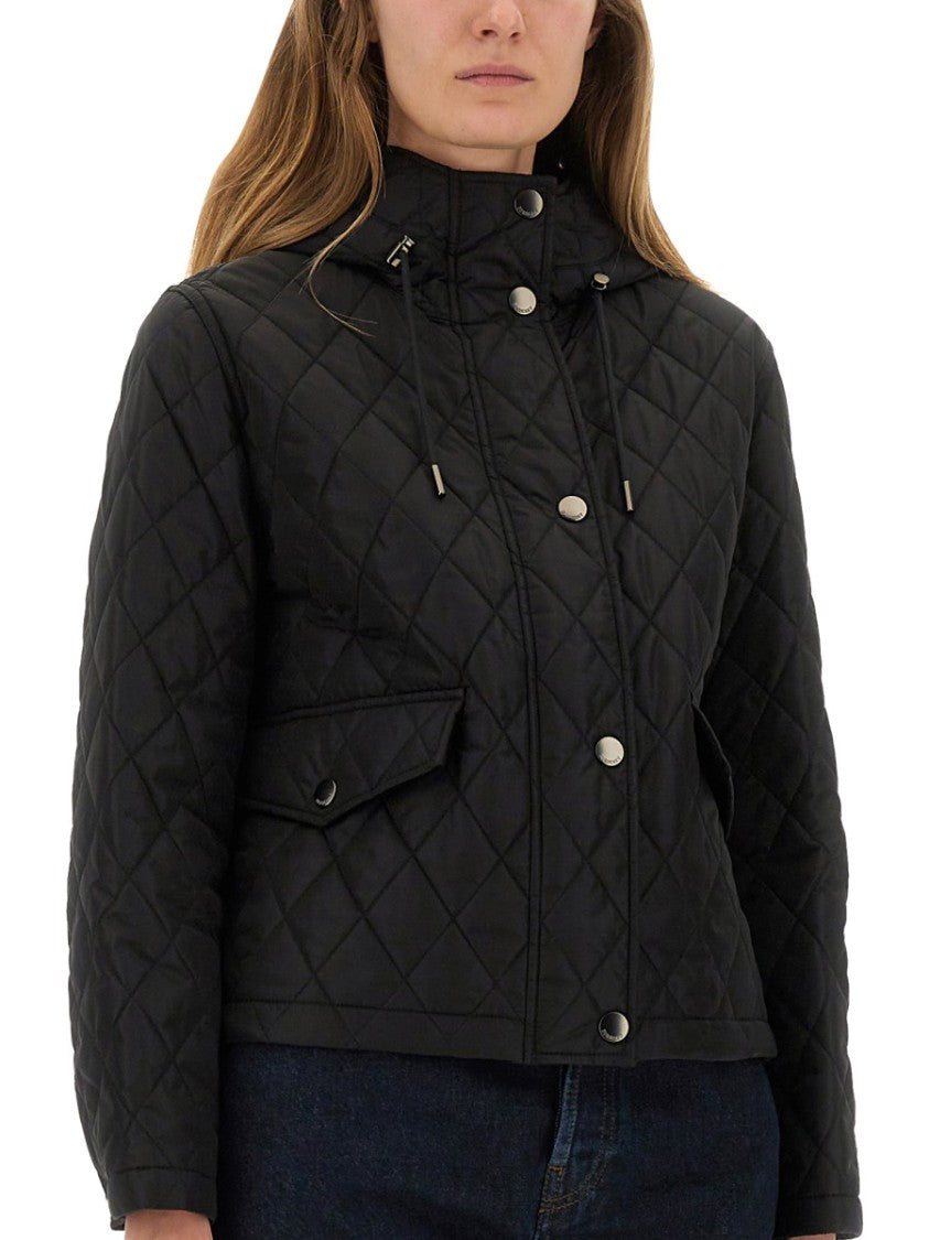 Burberry Quilted Nylon Cropped Jacket