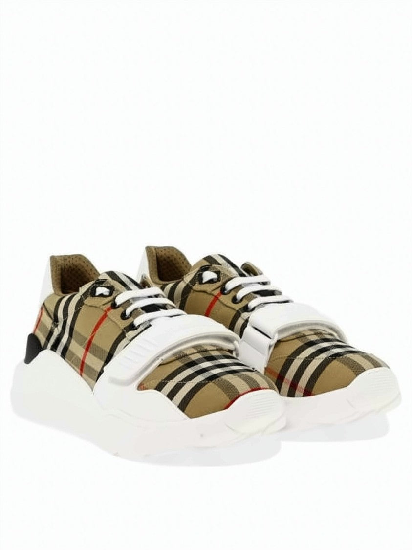 Burberry Classic Check-Pattern Sneakers With Chunky Rubber Sole