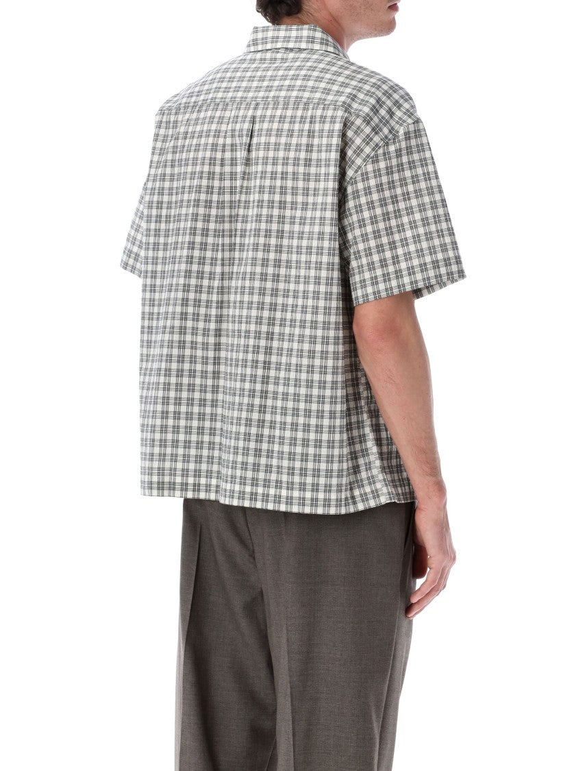Mfpen Holiday Checked Cotton Blend Boxy Shirt