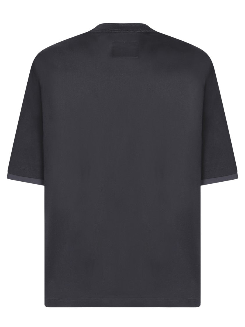 Sacai Black Cotton T-Shirt