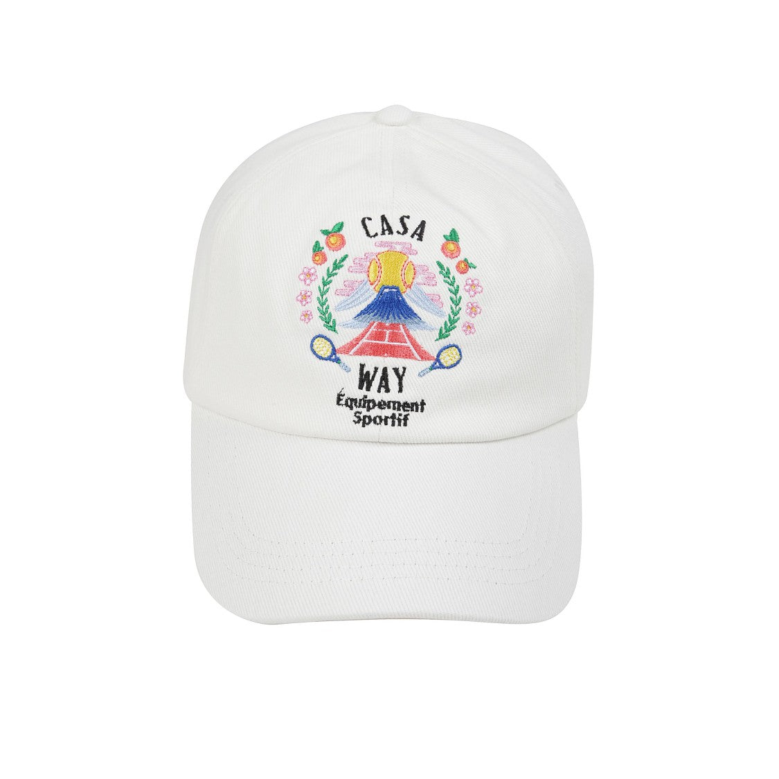 Casablanca Mountain-Embroidered Cotton Cap With Adjustable Strap