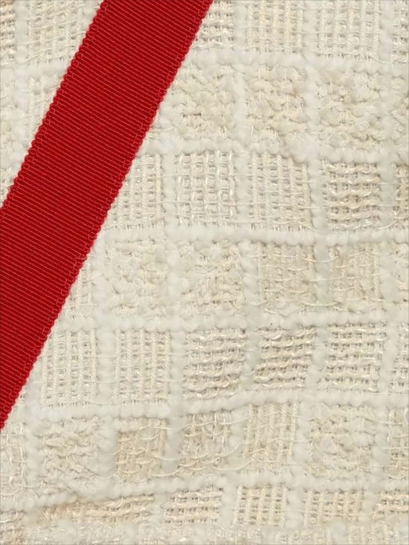 Gucci Textured Cream Short-Sleeved Jacket