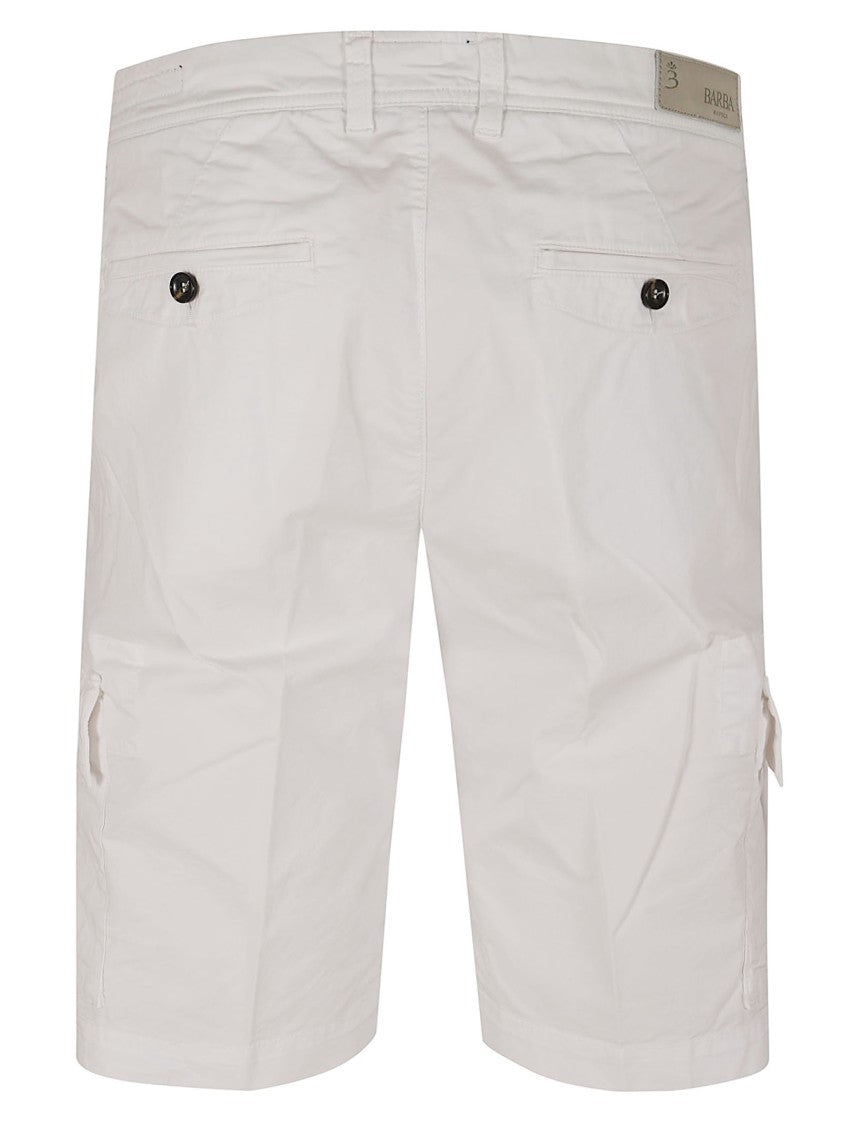 Barba Napoli Tailored Bermuda Shorts With Cargo Pockets And Cotton Blend