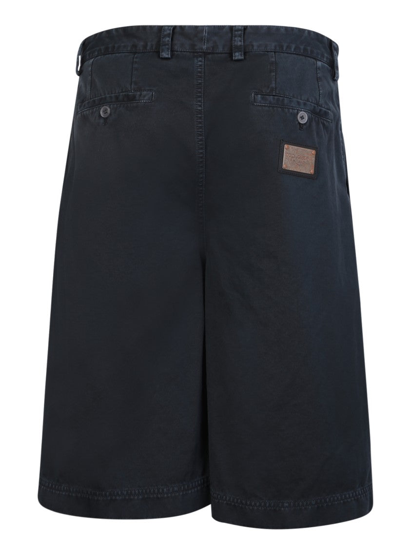 Dolce & Gabbana Blue Oversize Bermuda Shorts