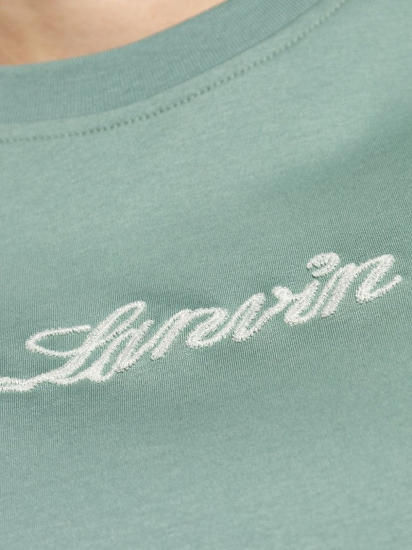 Lanvin Mint Green Minimalist Straight Hem Top