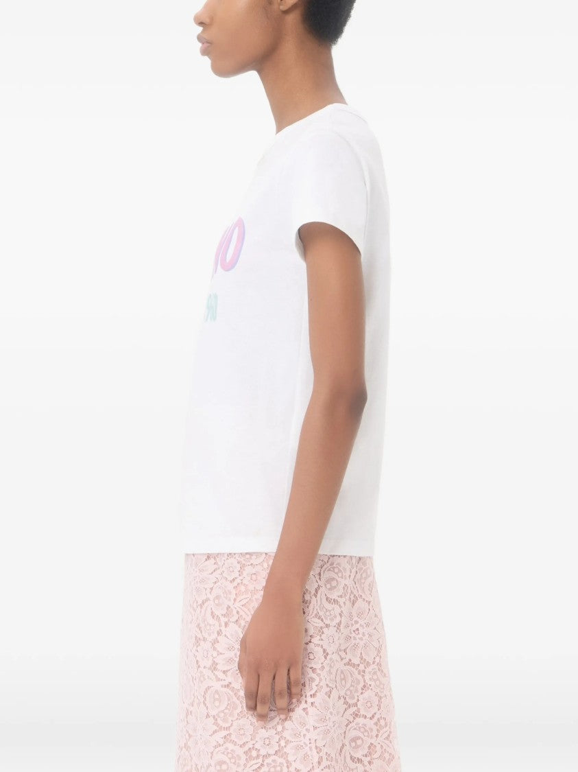 Valentino Pastel Graphic Design Cotton T-Shirt