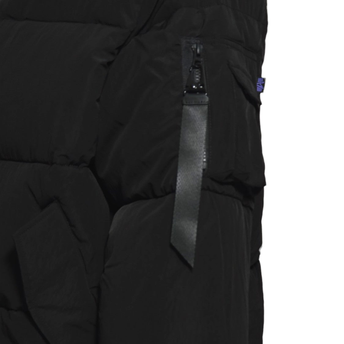 Alpha Industries Cropped Bomber-Style Ma-1 Puffer Jacket With Utility Pocket